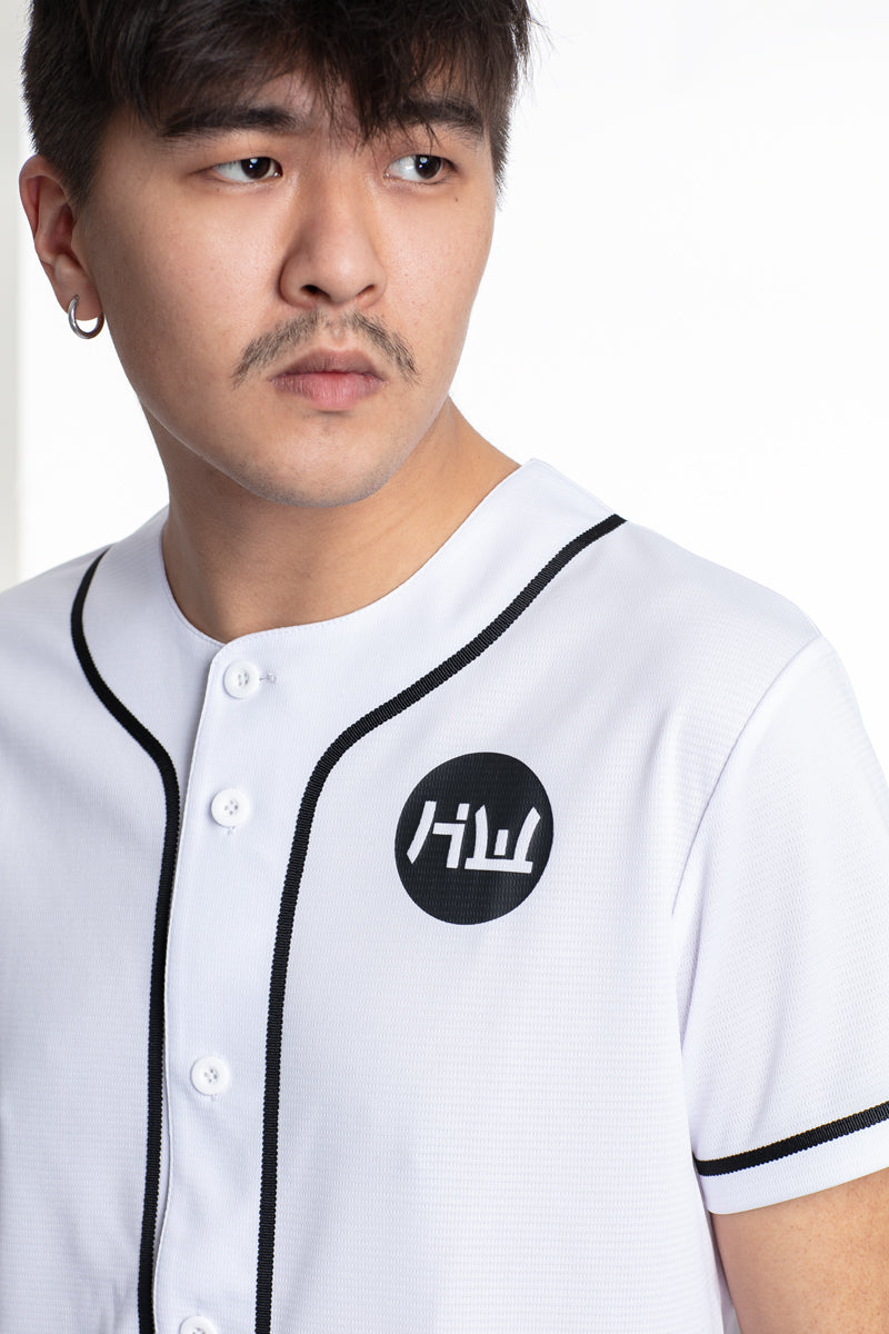 HIDETOSHI WAKASHIMA "BC Kiyota" Herren Baseball Trikot weiß