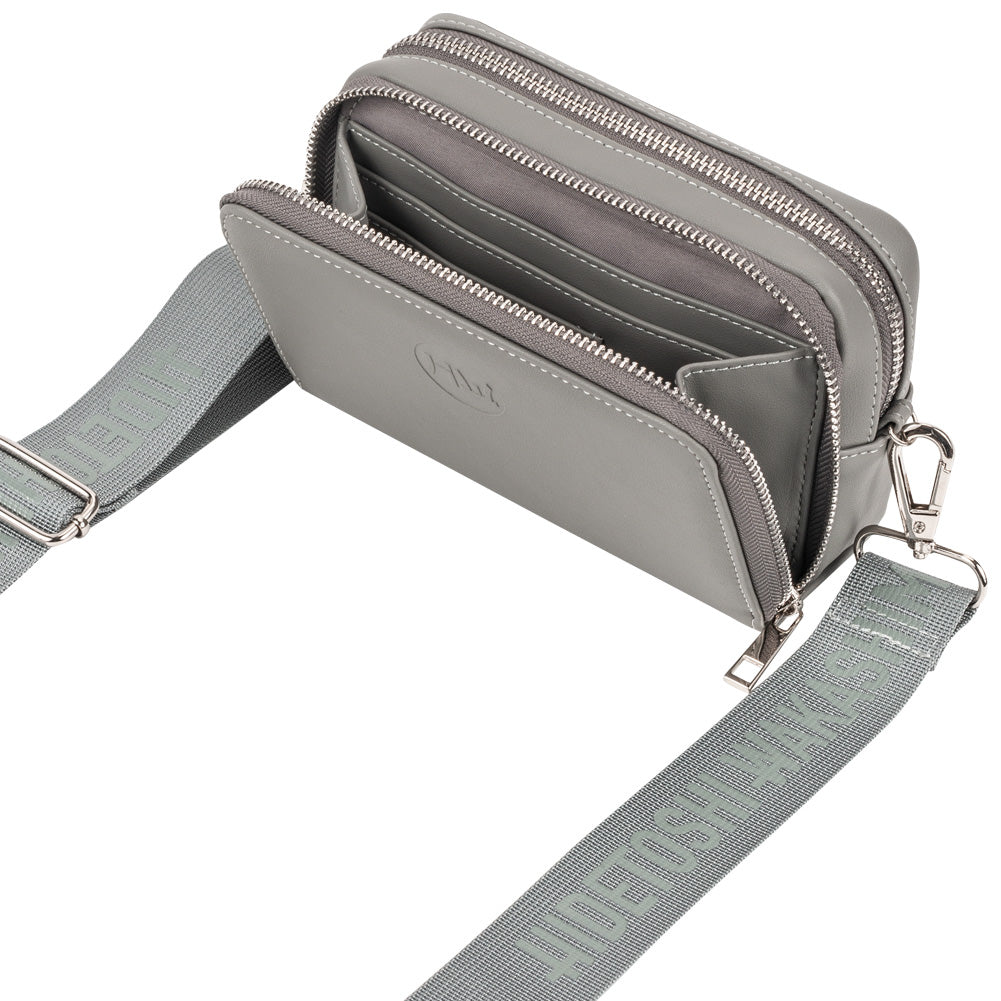 HIDETOSHI WAKASHIMA "Takameru" Schultertasche grey