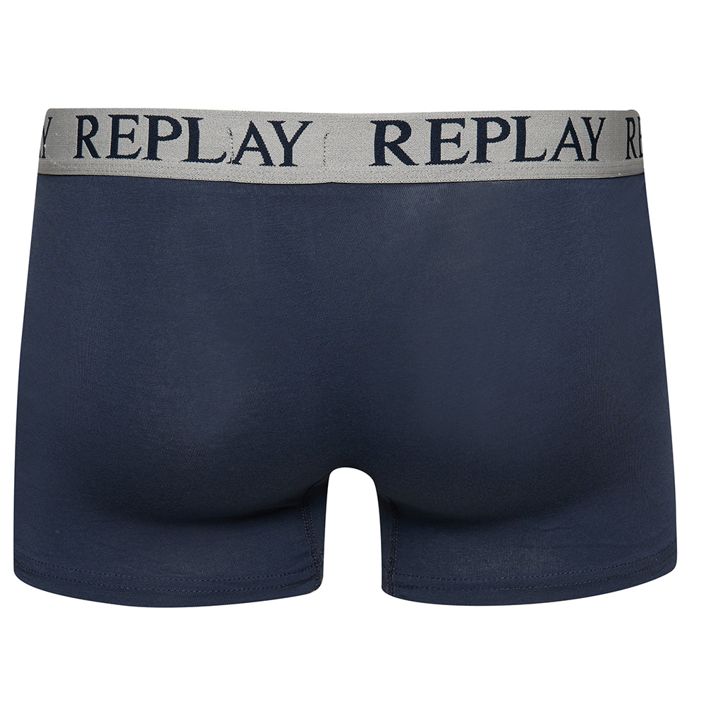 REPLAY Boxer Style Cuff Logo Herren Boxershorts 2er-Pack I101143-N145