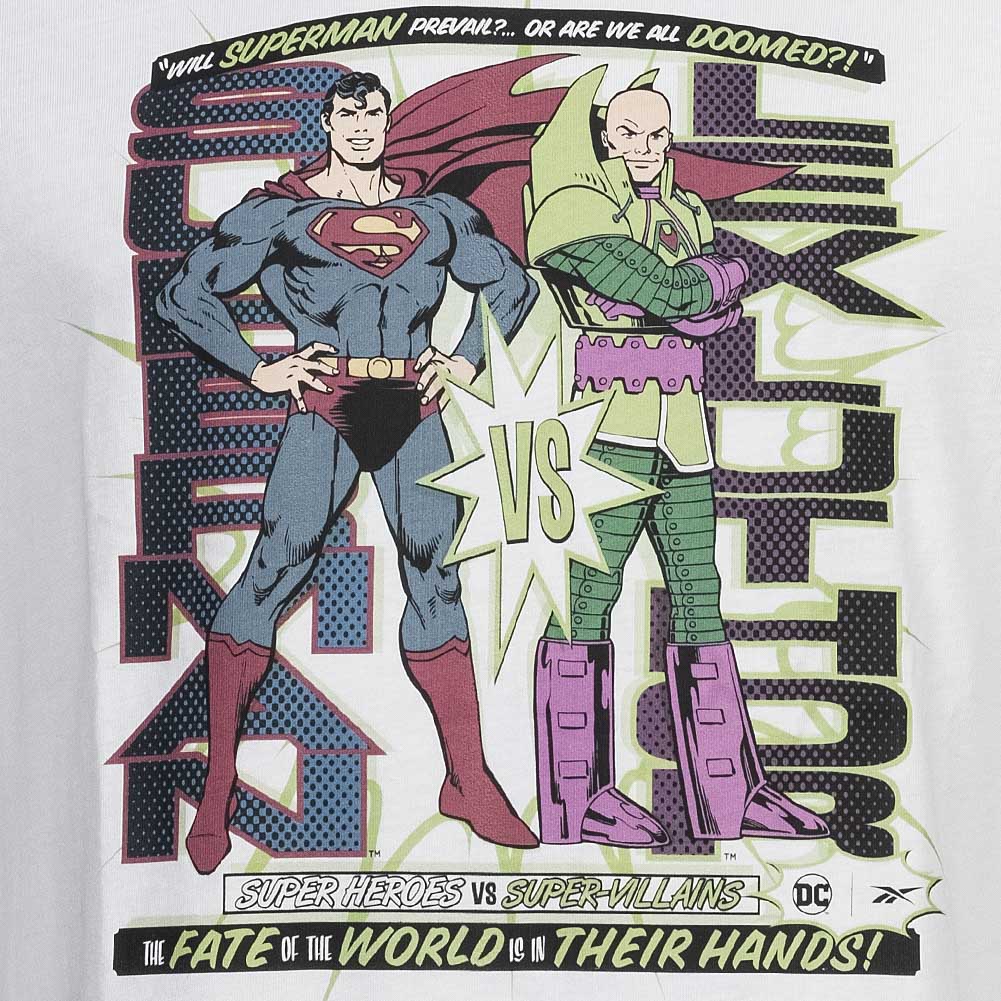 Reebok x DC COMICS Superman vs Lex Luthor Herren T-Shirt IB5813