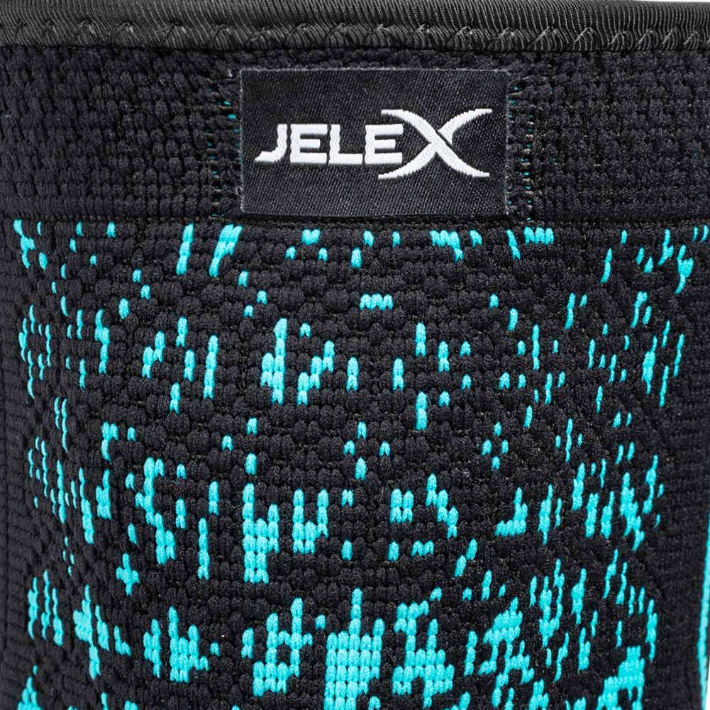 JELEX Elbow Fascia a compressione per gomito nero blu