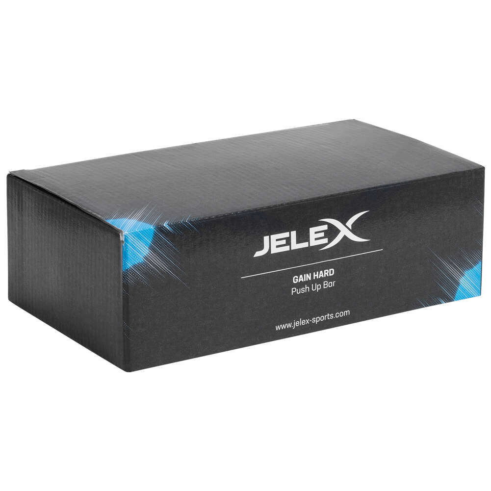JELEX Gain Hard Push Up Bar Maniglie per flessioni nero grigio
