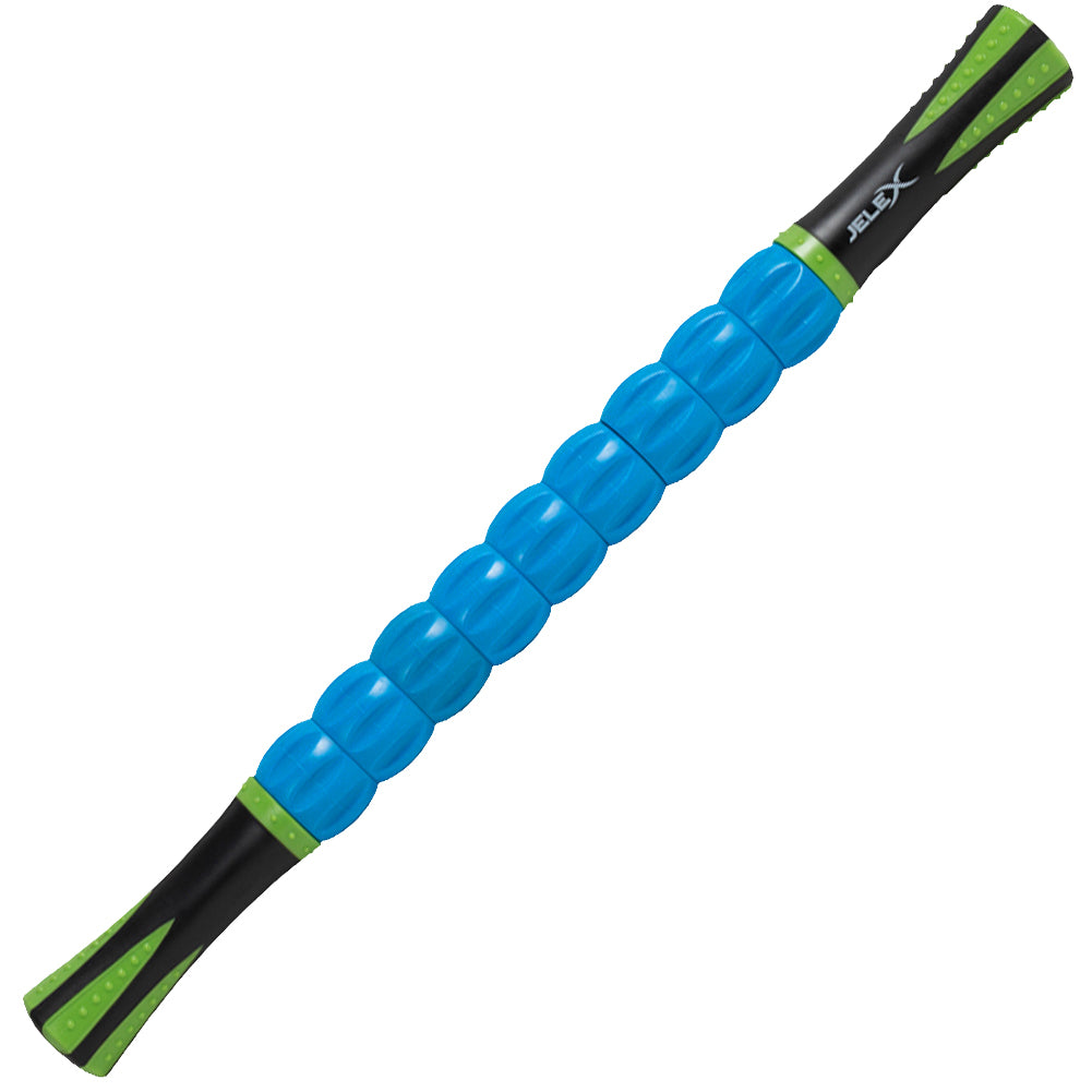 JELEX Easy Up Rullo massaggiante con sfere massaggianti rotanti nero blu