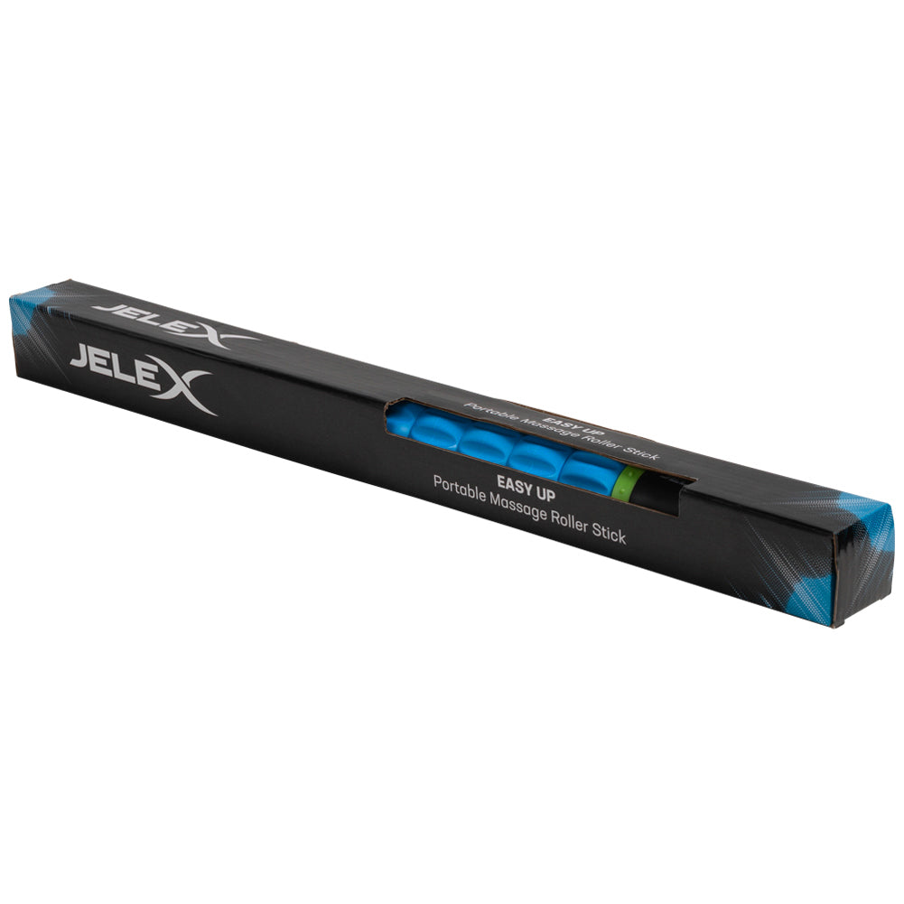 JELEX Easy Up Rullo massaggiante con sfere massaggianti rotanti nero blu