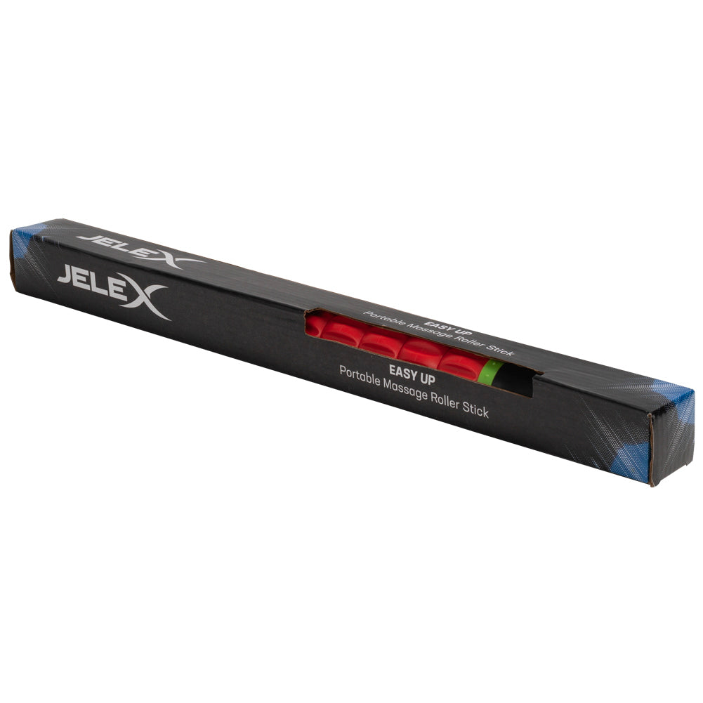 JELEX Easy Up Rullo massaggiante con sfere massaggianti rotanti nero rosso