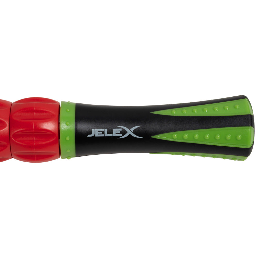 JELEX Easy Up Rullo massaggiante con sfere massaggianti rotanti nero rosso