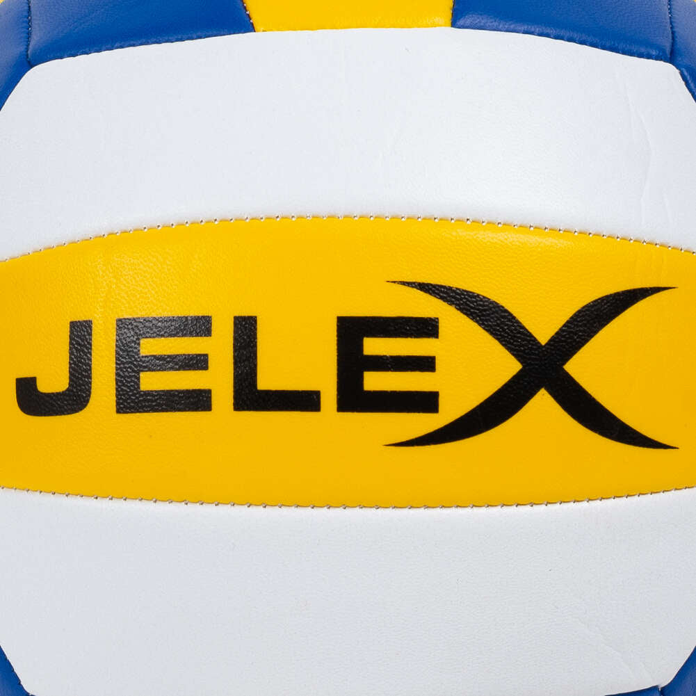 JELEX Softtouch Pallone da pallavolo giallo blu scuro bianco