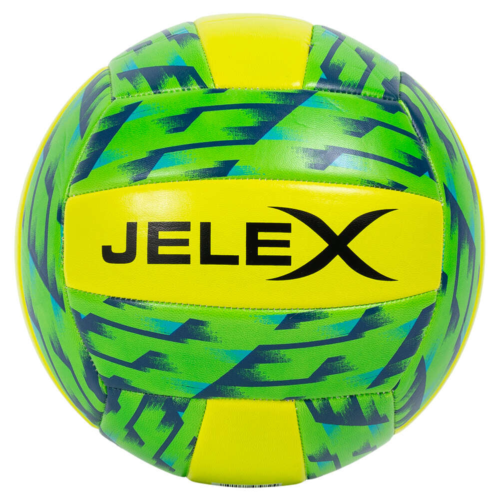 JELEX Softtouch Pallone da pallavolo giallo + verde erba