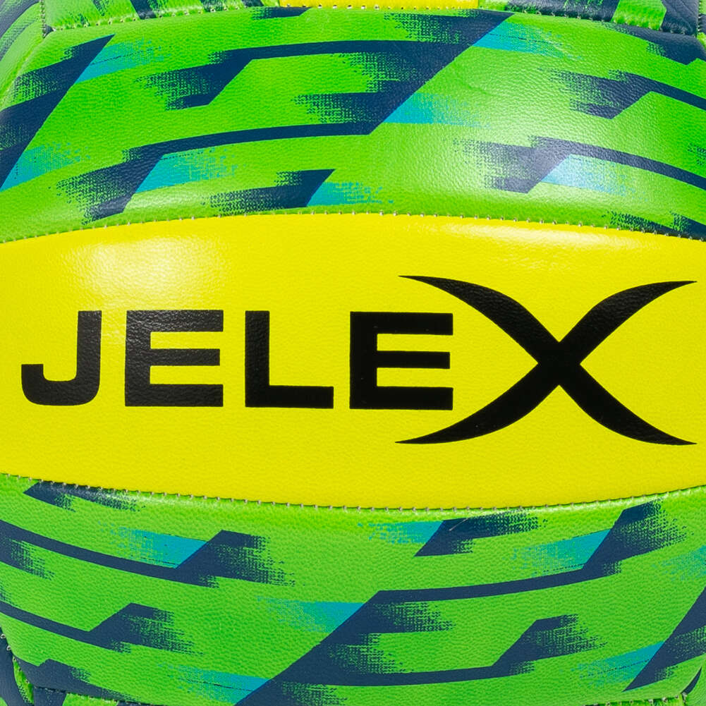 JELEX Softtouch Pallone da pallavolo giallo + verde erba
