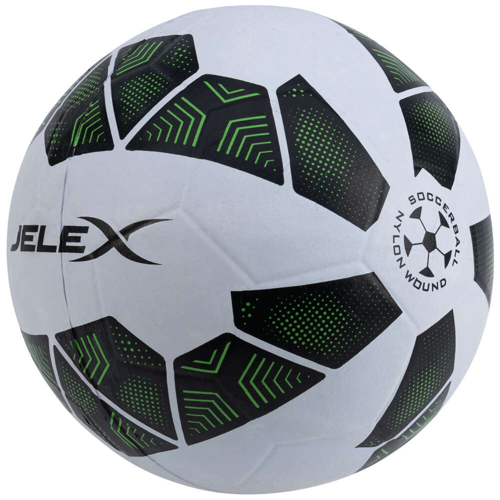 JELEX Bolzplatzheld Gummi Fußball schwarz-weiß