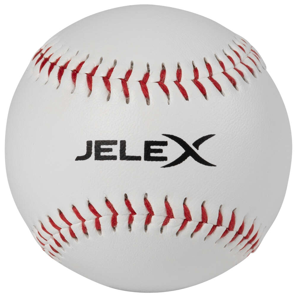 JELEX "Homerun" Palla da baseball 9" con anima in sughero bianco