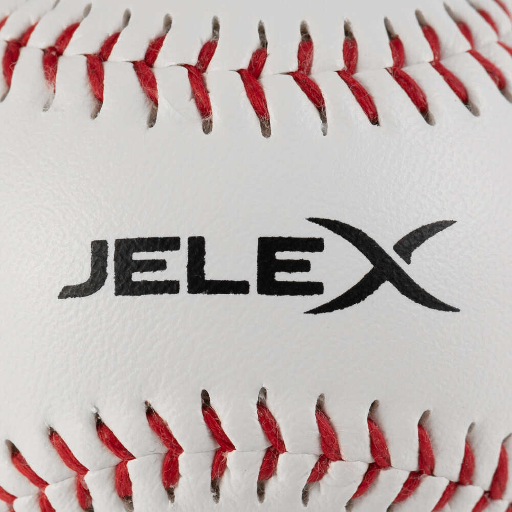 JELEX "Homerun" Palla da baseball 9" con anima in sughero bianco