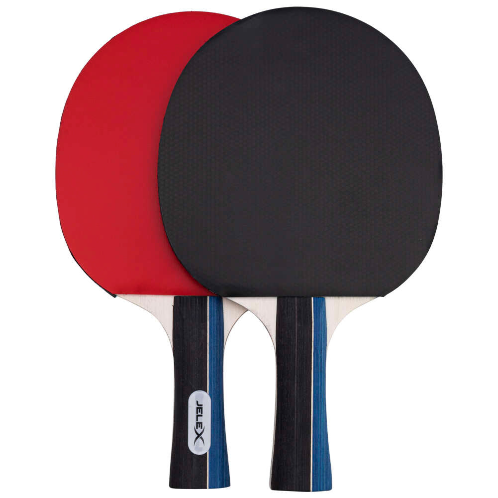 JELEX Sidespin Set da 4 Racchette da tennistavolo con 8 palline