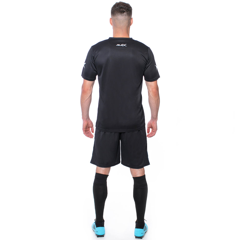 JELEX "Squadra 26" Divisa da calcio 2 pezzi nero