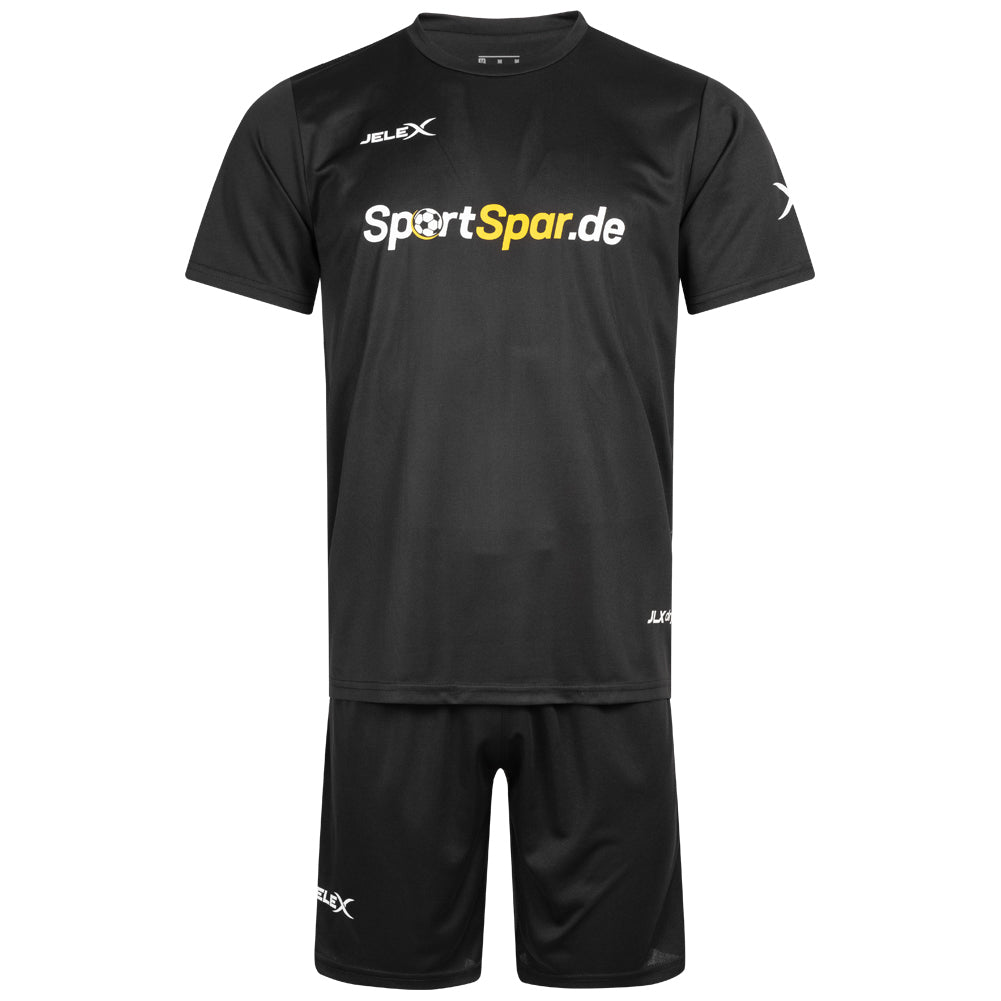 JELEX "Squadra 26" Divisa da calcio 2 pezzi nero