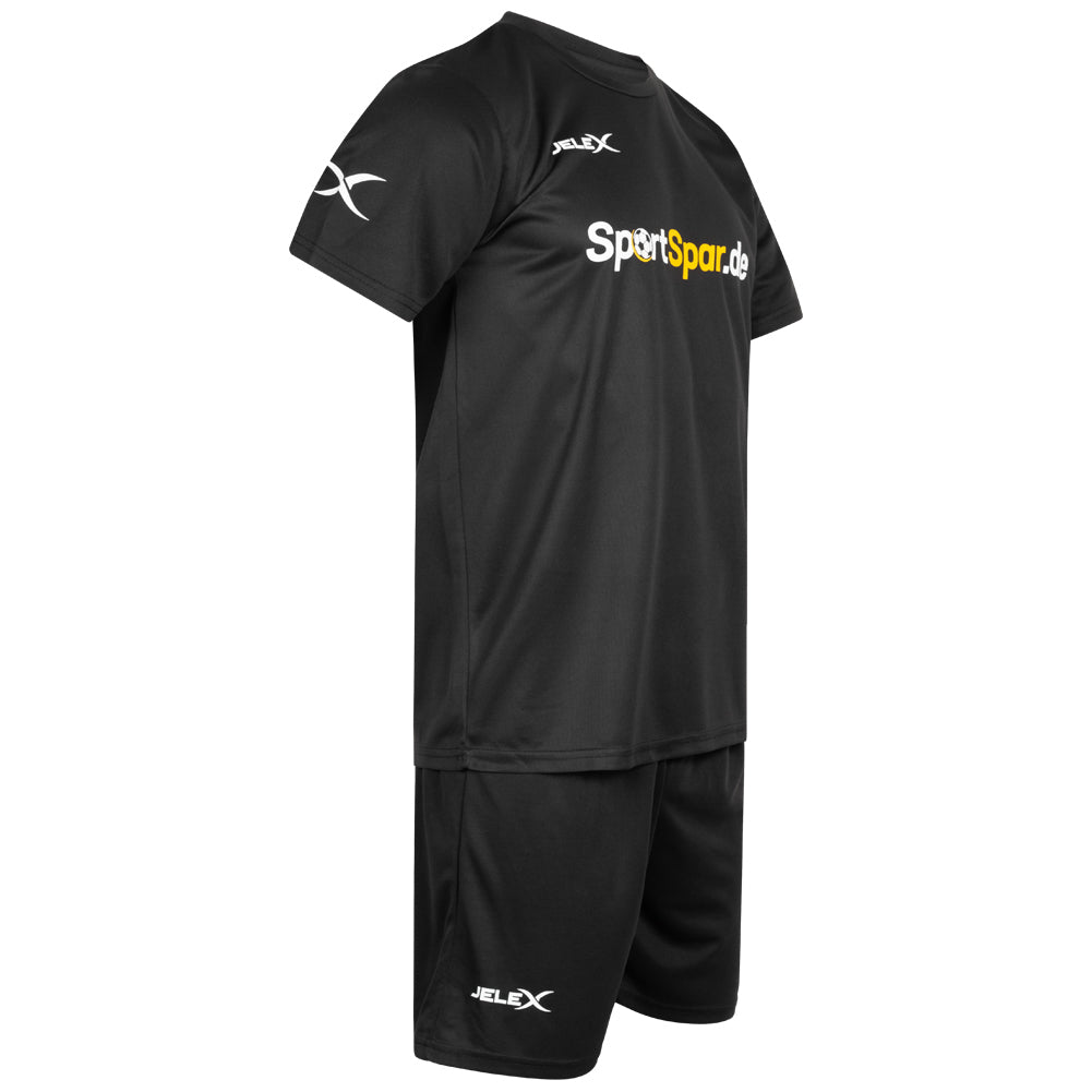 JELEX "Squadra 26" Divisa da calcio 2 pezzi nero