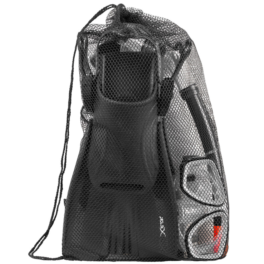 JELEX Deepsea Set di boccaglio con pinne nero