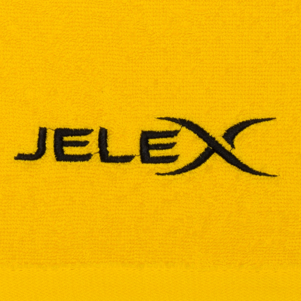 JELEX "100FIT" Fitness Handtuch mit Zip-Tasche gelb