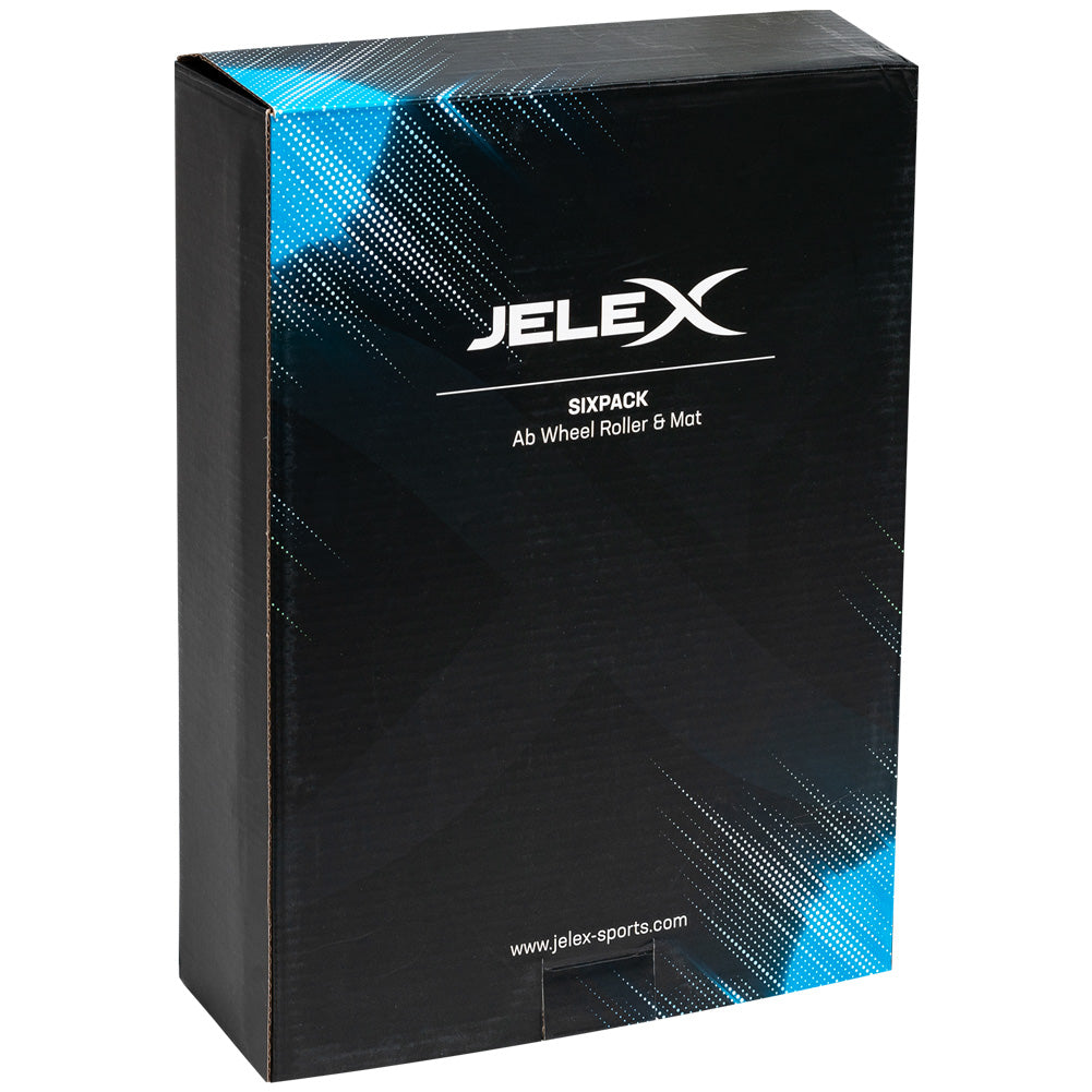 JELEX Sixpack Ruota per addominali Ab Wheel nero-blu