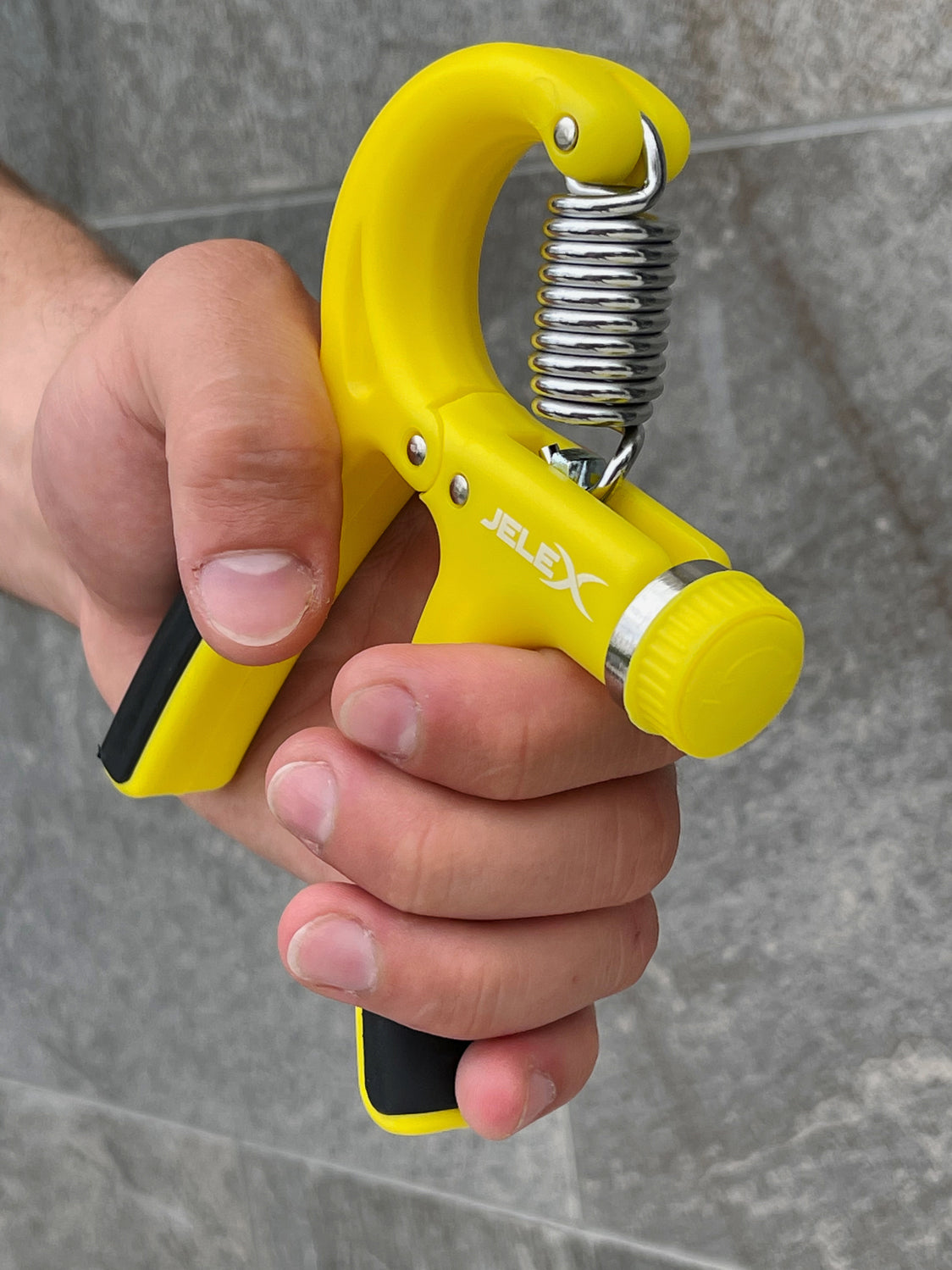 JELEX Strong Grip Pinza per l'allenamento delle mani Hand Grip giallo