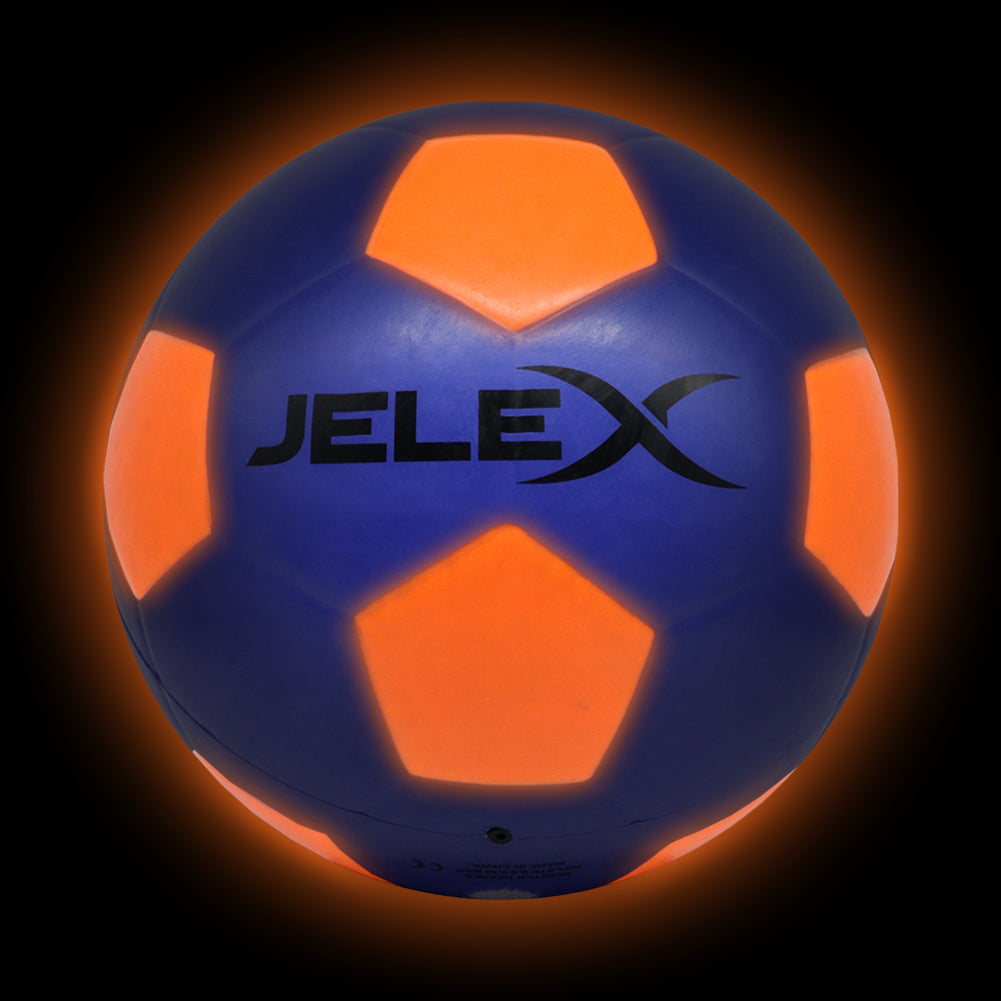 JELEX "Neon" LED Leucht Fußball blau/orange