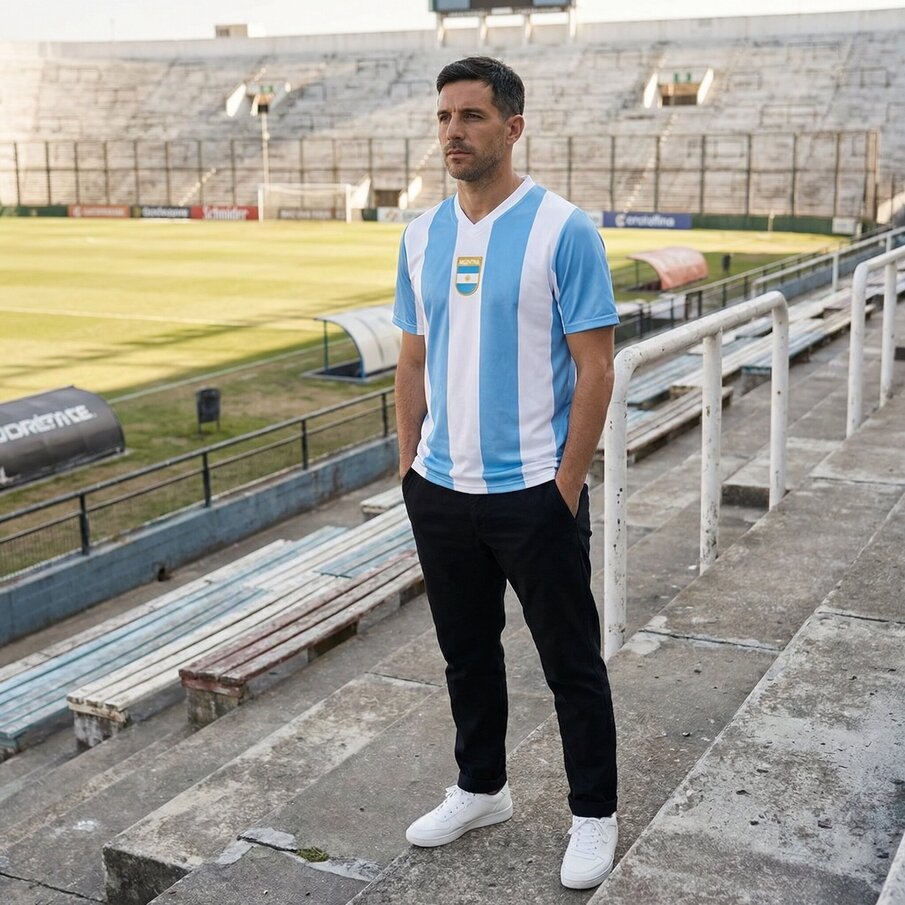 Argentinien "Retro History" JELEX Herren Heim Trikot