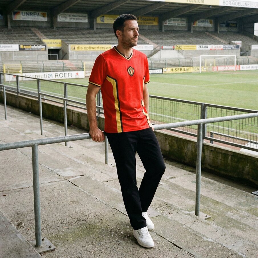 Belgien "Retro History" JELEX Herren Trikot
