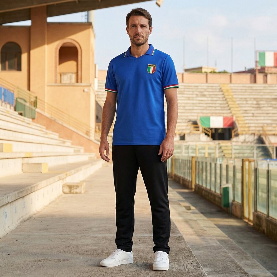 Italien "Retro History" JELEX Herren Trikot