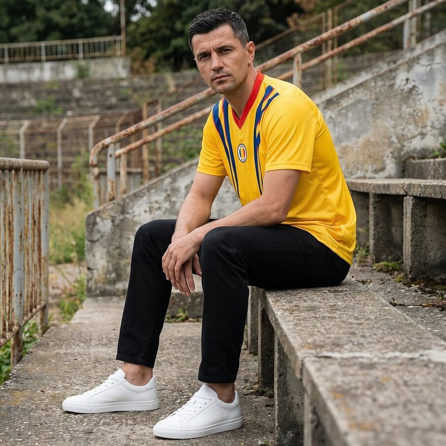 Rumänien "Retro History" JELEX Herren Trikot