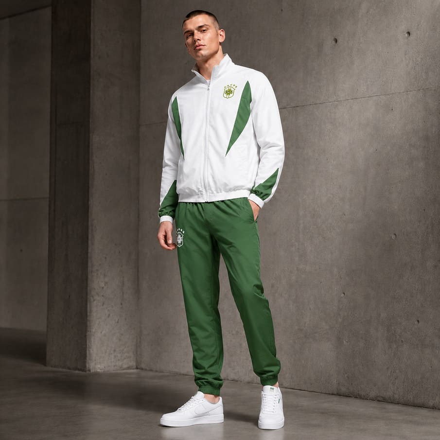 Brasilien "Retro Tracksuit" JELEX Herren Heim Präsentationsanzug