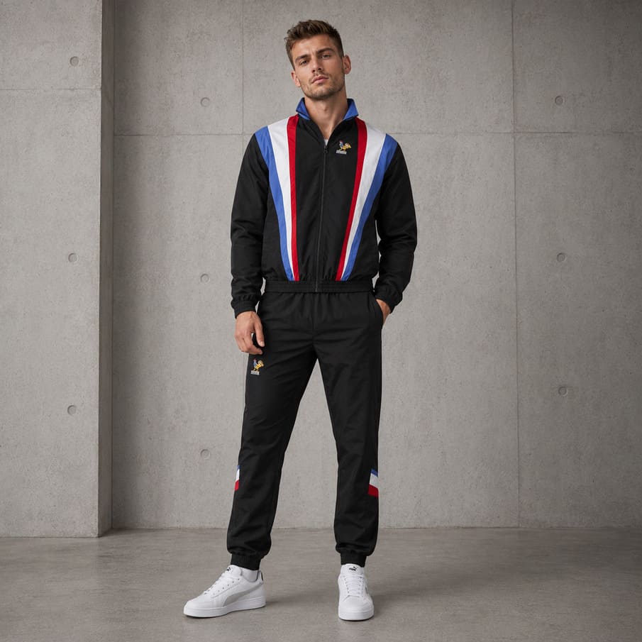 Frankreich "Retro Tracksuit" JELEX Herren Präsentationsanzug