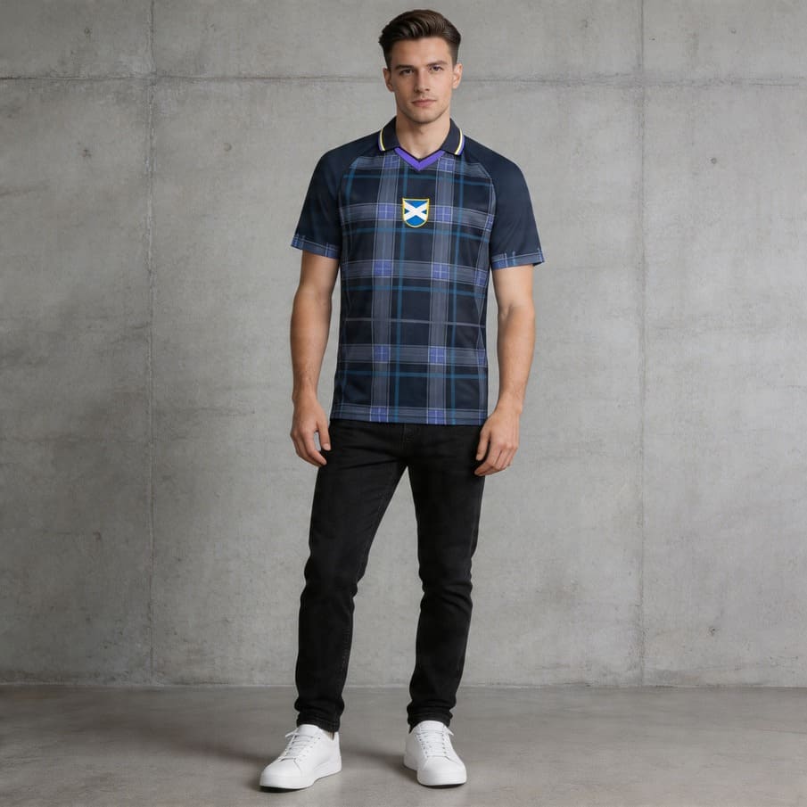 Schottland "Retro History" JELEX Herren Trikot