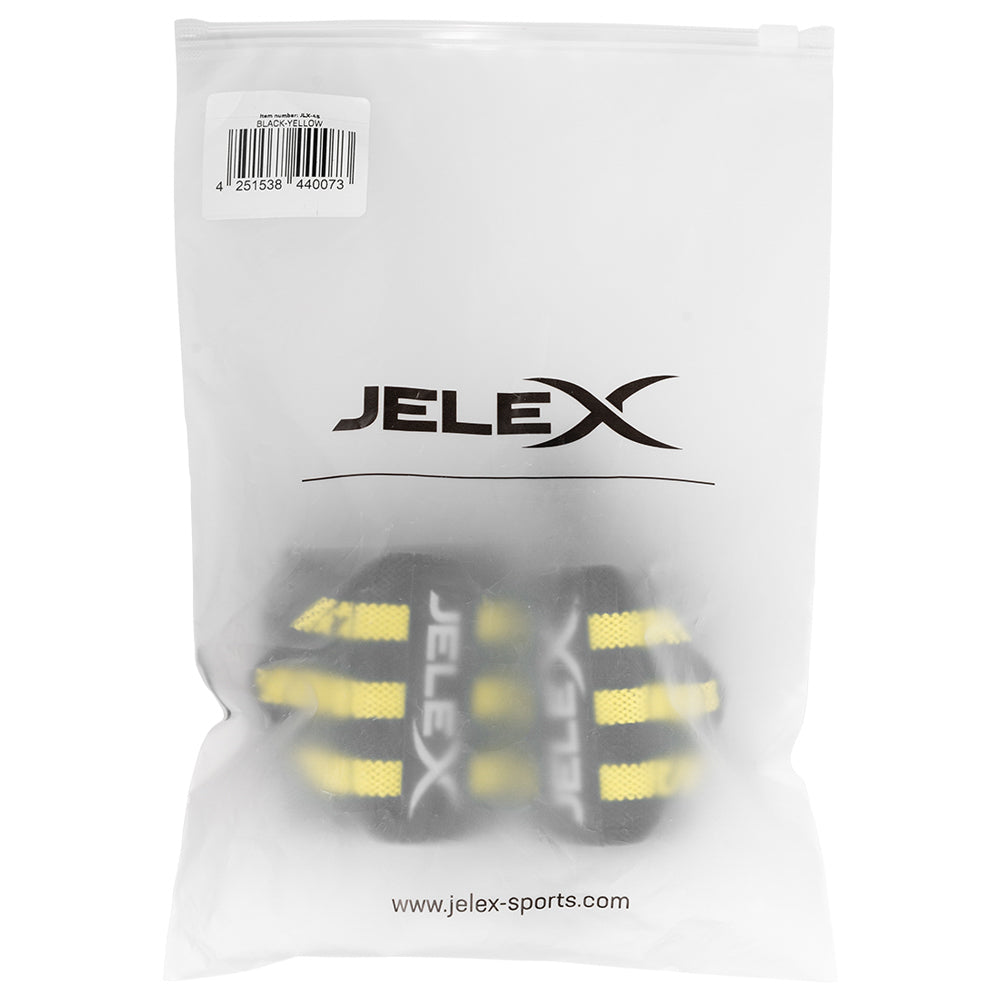 JELEX Strong Polsiere da palestra nero-giallo