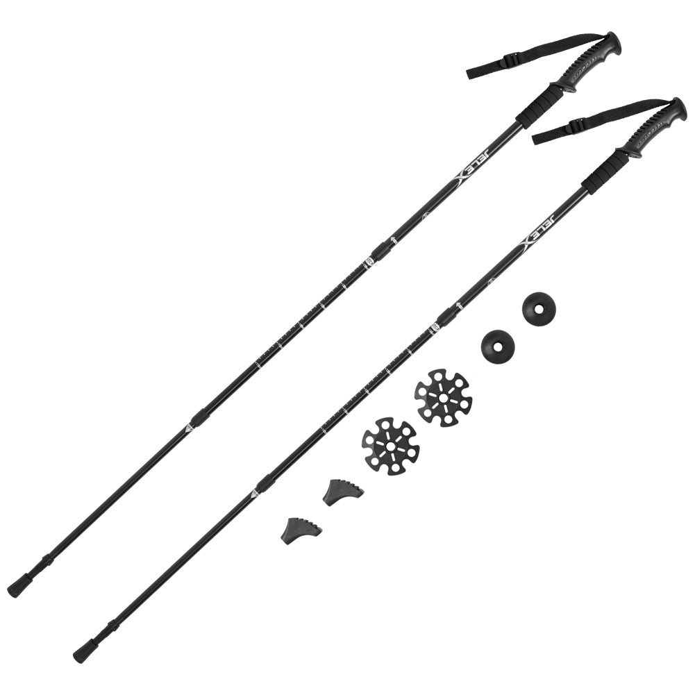 JELEX Nature Bastoncini da trekking nero