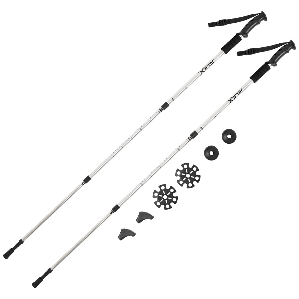 JELEX Nature Bastoncini da trekking argento