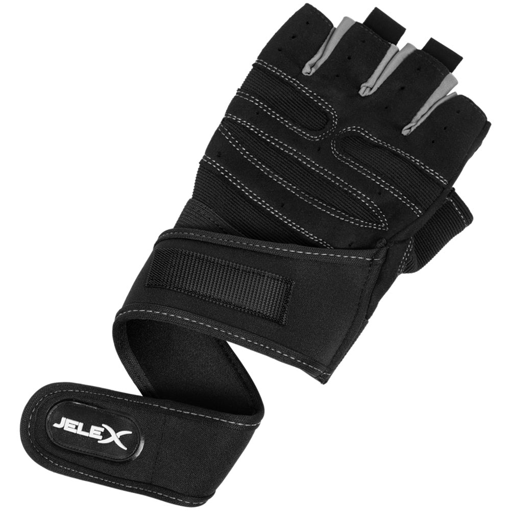 JELEX Fit Guanti imbottiti per l'allenamento nero-grigio