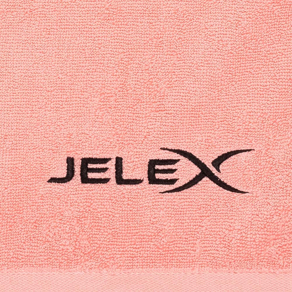 JELEX "100FIT" Asciugamano da palestra con tasca rosa