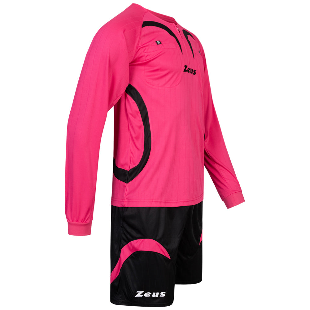 Zeus Herren Schiedsrichter Set Trikot mit Shorts Fuxia