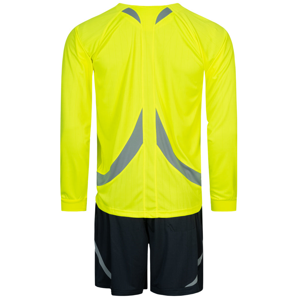 Zeus Uomo Set arbitro Magliettina e pantaloncini Giallo neon