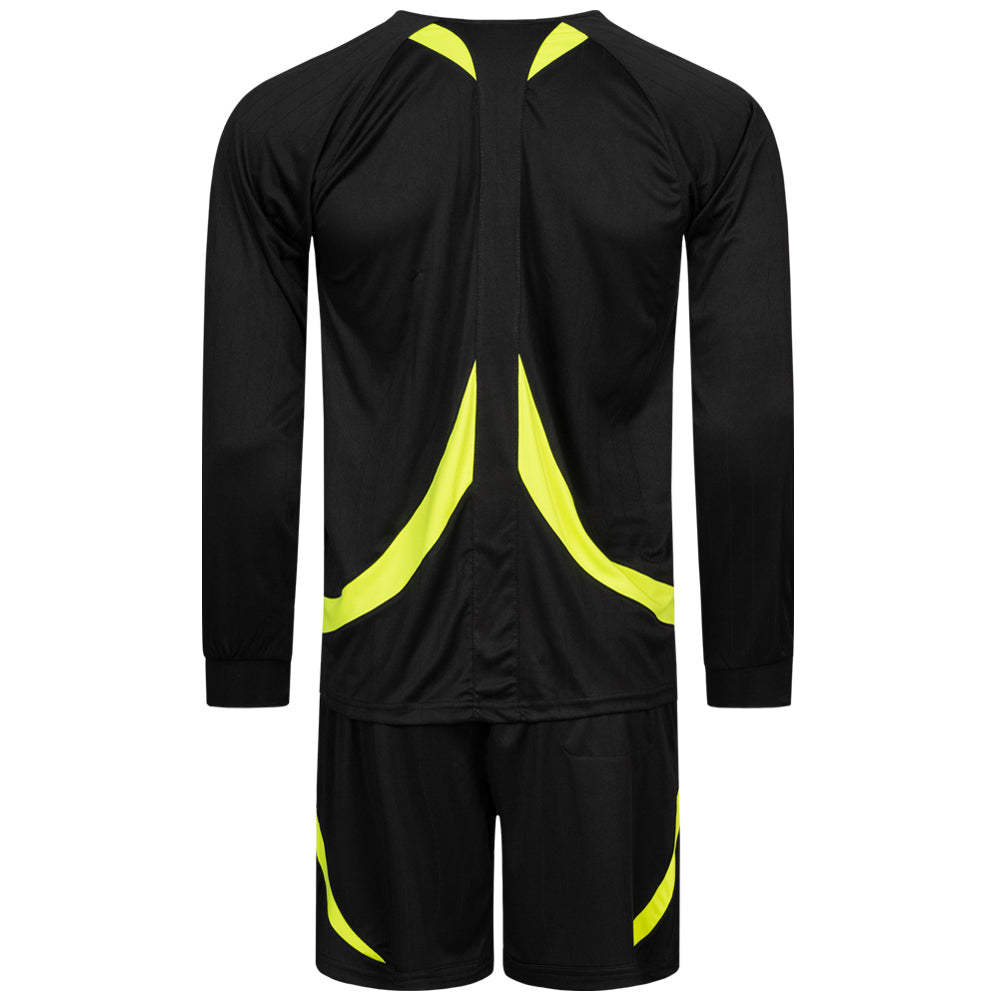Zeus Uomo Set arbitro Magliettina e pantaloncini Nero