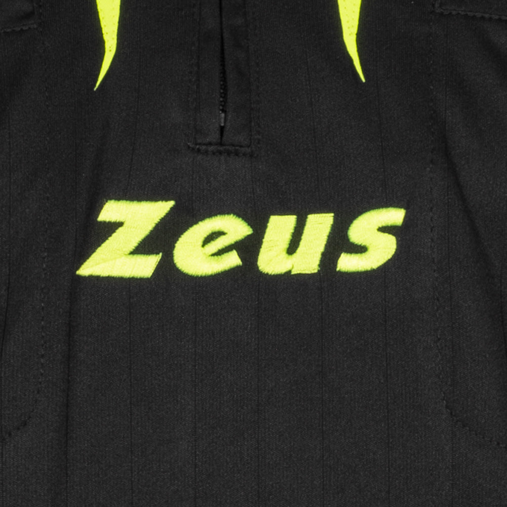 Zeus Uomo Set arbitro Magliettina e pantaloncini Nero
