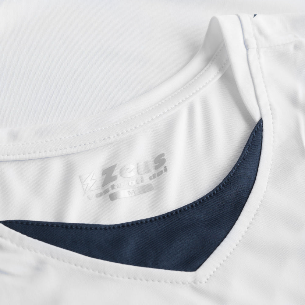 Zeus Kit Flora Donna Maglia da basket con shorts bianco