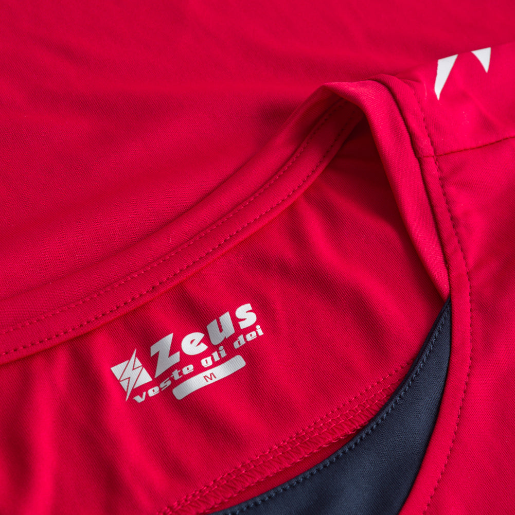 Zeus Kit Flora Donna Maglia da basket con shorts rosso