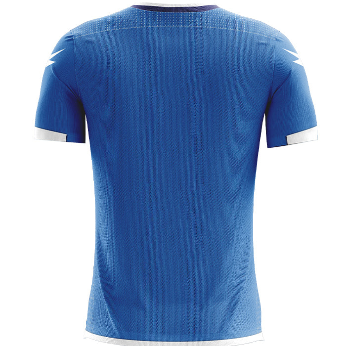 Zeus Icon Teamwear Set Maglia con pantaloncini luce bianca royal blue