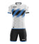 Zeus Icon Teamwear Set Maglia con pantaloncini bianco royal blue – S|M