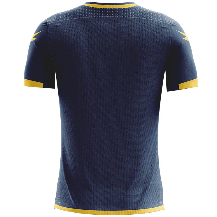 Zeus Icon Teamwear Set Maglia con pantaloncini giallo navy