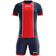 Zeus Icon Teamwear Set Maglia con pantaloncini rosso navy – S|M