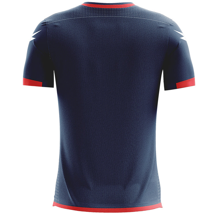 Zeus Icon Teamwear Set Maglia con pantaloncini rosso navy