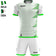 Zeus Mundial Teamwear Set Trikot mit Shorts weiß grün – 128 YS|3XS