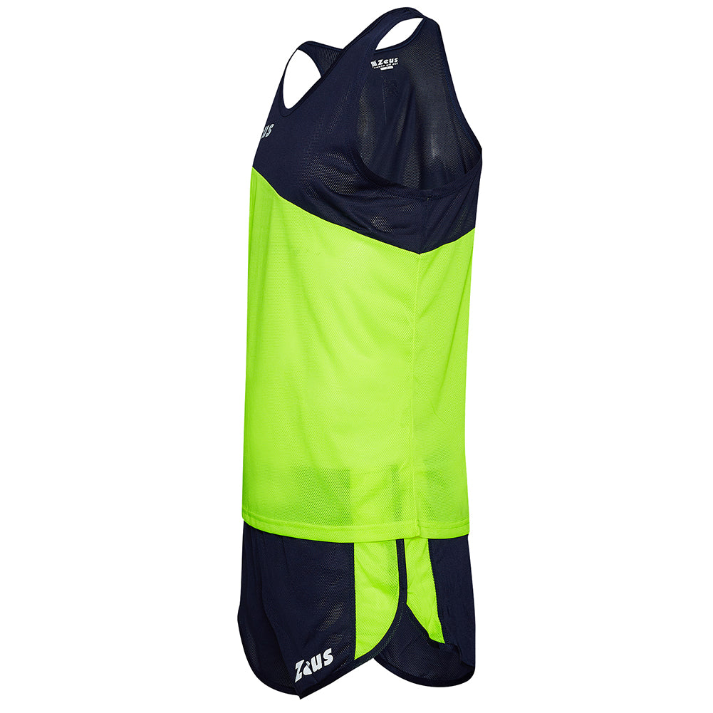 Zeus Kit Robert Uomo Tuta da atletica leggera Maglia con pantaloncini giallo